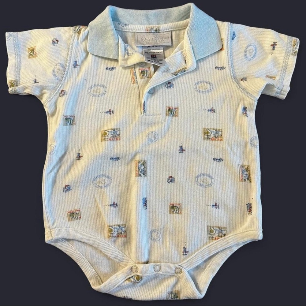 Vintage Walt Disney polo baby romper Size 6 Months Great Condition